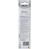 Полотно по металлу 3007/150 Bi-metall (5 шт; 150х19х0.9 мм; 130 мм; 32 TPI) WILPU 1411500005