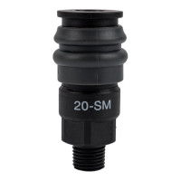 Композитное быстроразъёмное соединение (рапид- 1/4"М) WIEDERKRAFT WDK-820SM