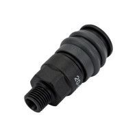 Композитное быстроразъёмное соединение (рапид- 1/4"М) WIEDERKRAFT WDK-820SM