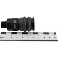 Композитное быстроразъёмное соединение (рапид- 1/4"М) WIEDERKRAFT WDK-820SM