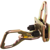 Зажим для кузовных работ с плоской, L-образной и подвижной петлями, широкий захват 120мм, нагрузка 5т и 3т FORCE 62513