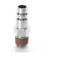 Пневматическое быстроразъемное соединение с наружной резьбой 1/4" G Hans 8513-2P