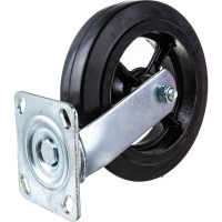 Колесо большегрузное обрезиненное поворотное с тормозом Longway SCDB80