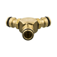 Штуцер-тройник для шланга (быстросъемное соединение "папа") QUATTRO ELEMENTI 246-326