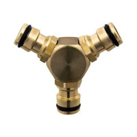 Штуцер-тройник для шланга (быстросъемное соединение "папа") QUATTRO ELEMENTI 246-326