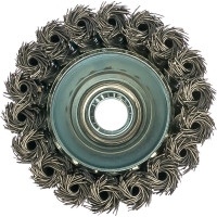 Щетка чашечная со жгутовой стальной проволокой Мастер 023 (80 мм М14) Профоснастка 20102003