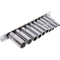 Набор торцевых головок 12-гранных (3/16"-9/16"; 1/4"; 10 шт.) Ombra 914910 55548