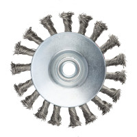 Щетка коническая со жгутовой стальной проволокой Мастер 062 (115 мм; М14) Профоснастка 20106002