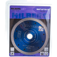 Диск алмазный отрезной Hilberg турбо ультратонкий 150x22.23 Hard Materials X-type HM403