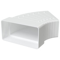 Колено разноугловое горизонтальное пластик, 55х110 мм ERA 511КРП 87-735