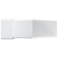 Колено разноугловое горизонтальное пластик, 55х110 мм ERA 511КРП 87-735