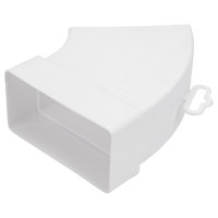 Колено разноугловое горизонтальное пластик, 55х110 мм ERA 511КРП 87-735