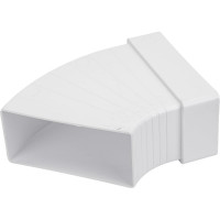 Колено разноугловое горизонтальное пластик, 60х120 мм ERA 612КРП 210-028