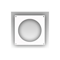 Накладка торцевая 205х205 мм для воздуховода 165 мм ERA 16НКП 210-035