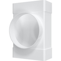 Соединитель Т-образный плоских воздуховодов 55х110 мм с выходом на фланцевый воздухораспределитель 100 мм ERA 511ТФ10П 87-744