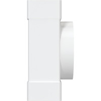 Соединитель Т-образный плоских воздуховодов 60х204 мм с выходом на фланцевый воздухораспределитель 100 мм ERA 620ТФ10П 210-072