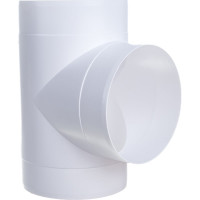 Тройник Т-образный пластик 125 мм ERA 12,5ТП 210-066