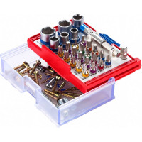 Набор вставок бит 1/4, TORX, HEX, PZ, PH, SLOT, 28 предметов МАСТАК 058-10028C