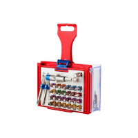 Набор вставок бит 1/4, TORX, HEX, PZ, PH, SLOT, 28 предметов МАСТАК 058-11028C