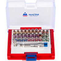 Набор вставок бит 1/4, TORX, HEX, PZ, PH, SLOT, 32 предмета МАСТАК 058-10032C