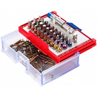 Набор вставок бит 1/4, TORX, HEX, PZ, PH, SLOT, 32 предмета МАСТАК 058-10032C