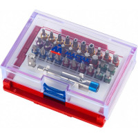 Набор вставок бит 1/4, TORX, HEX, PZ, PH, SLOT, 32 предмета МАСТАК 058-10032C