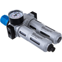 Фильтр влагоотделитель с редуктором и лубрикатором (1/4"; 16 бар) МАСТАК 690-21