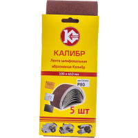 Шлифовальная лента (100х610 мм; Р 80; 5 шт.) Калибр 00000061433