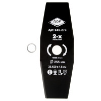 Диск для триммера GRASS CUT 2-х лопастной (255х25.4 мм) DDE 645-273