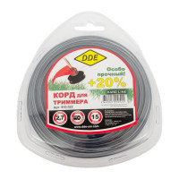 Корд триммерный армированный Hard line (2.7 мм; 15 м; круг) DDE 910-522