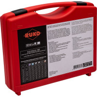 Набор коронок Bi-Metall HSSE-Co8 (10 шт; 22-68 мм; 2 адаптера) RUKO 126304