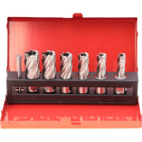 Набор корончатых сверл (7 предметов; 12-14-16-18-20-22 мм; HSS-G) RUKO 108820