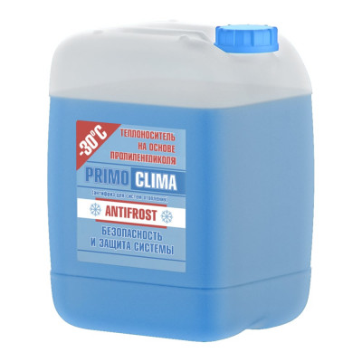 Теплоноситель Пропиленгликоль -30C 20 кг, канистра, цвет синий Primoclima Antifrost pa -30C 20