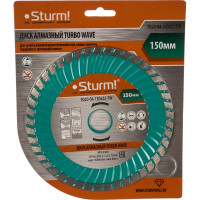 Диск алмазный Turbo wave по железобетону (150х22.2/20 мм) Sturm 9020-04-150x22-TW