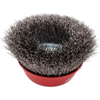 Чашеобразная гофрированная щетка Атака №152 0110014430 d-100 M14 нержавеющая сталь 34722