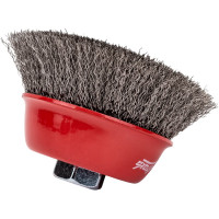 Чашеобразная гофрированная щетка Атака №152 0110014430 d-100 M14 нержавеющая сталь 34722