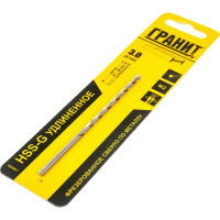 Сверло по металлу HSS-G удлиненное (3.0х100/66 мм) ГРАНИТ 165067