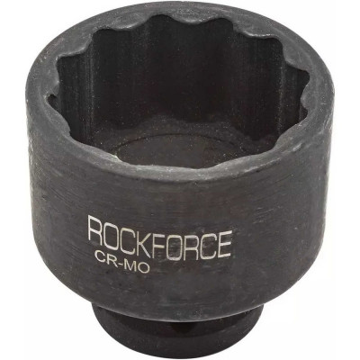 Головка торцевая 12-гранная ударная 38 мм, 1/2", L=60 мм ROCKFORCE RF-44838(28350)