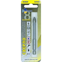 Сверло по керамограниту, керамике и стеклу TRIO-DIAMOND квадро 8 мм 440008