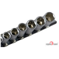 Набор головок шестигранных (7 пр; 10-19 мм; 1/2") СЕРВИС КЛЮЧ 77555