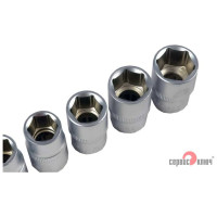 Набор головок шестигранных (7 пр; 10-19 мм; 1/2") СЕРВИС КЛЮЧ 77555