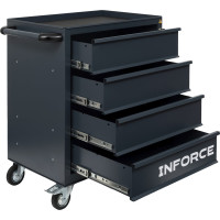 Инструментальная тележка Inforce 4 ящика, габариты без упаковки 745х465х825мм, 06-01-18