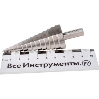 Сверло ступенчатое (6-30 мм; 13 ступеней; шаг 2 мм; ход 4.5 мм) по металлу Энкор 21630