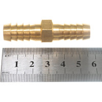 Адаптер соединитель шлангов ёлочка (12 - 12 мм; латунь) QUATTRO ELEMENTI 771-954