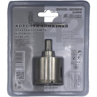 Коронка алмазная по керамике и кафелю с центрирующим сверлом TRIO-DIAMOND 42 мм 400042