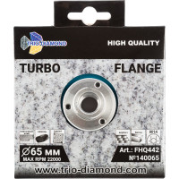 Диск алмазный отрезной TRIO-DIAMOND 65хm14 Flange Turbo FHQ442