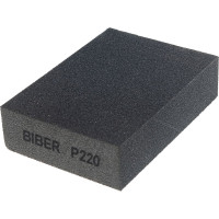 Губка шлифовальная 4-сторонняя (Р220, 100х70х25 мм) Biber 70677 тов-149934