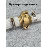 Штуцер латунный быстрого соединения для напорного рукава 19 мм Профитт 0103171