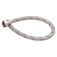 Подводка гибкая для воды с оплеткой из нержавеющей стали ELKA 1/2" х 40 см в/в ИС.100910