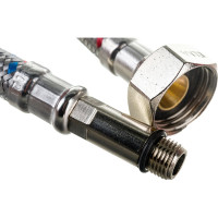 Гибкая подводка для смесителей ELKA (оплетка нерж.сталь) 1/2", вр/нр м10, 100 см (пара) 694687891809